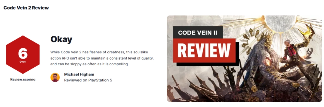 《噬血代码2》MC均分73分:瑕疵太多 优化很差!